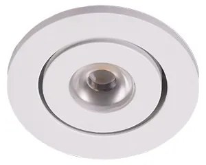 Trilum ARCH  Zápustné LED svietidlo Scout R micro rd. 3W, 700mA, 3000K,priem. 52x20mm,biele,s nap.zdroj