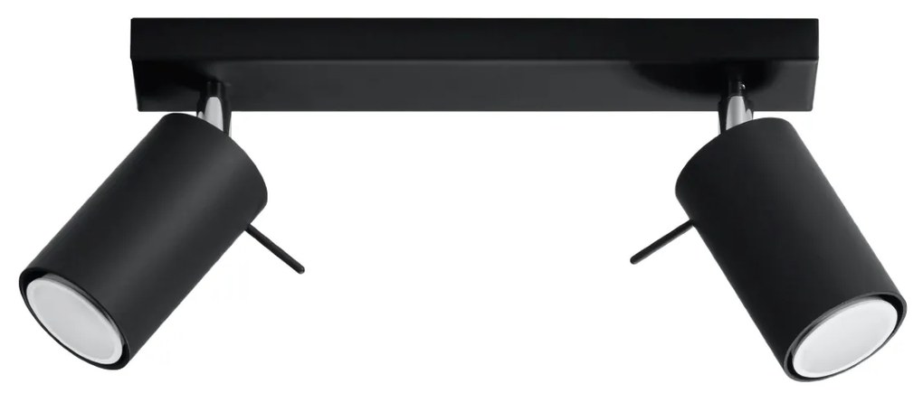 Bodové svietidlo Ring, 2x čierne kovové tienidlo, (možnosť polohovania)
