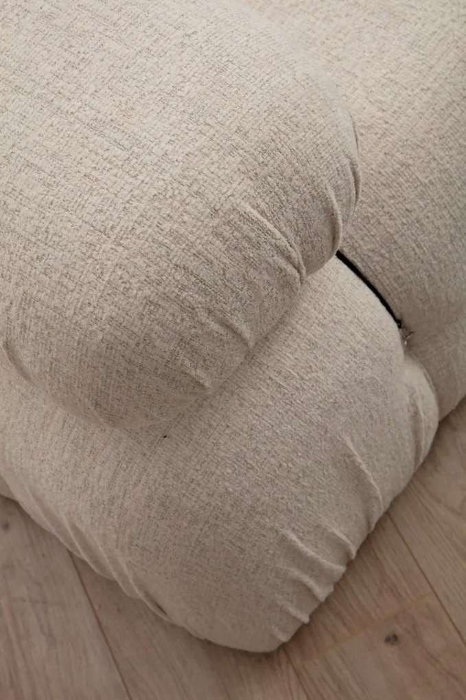 Trojmiestna modulárna pohovka Bubble 288 cm bouclé krémová