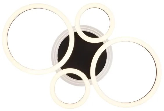 Globo 48039-40 - LED stropné svietidlo LORETTA LED/40W/230V pr. 35,5x53 cm čiern