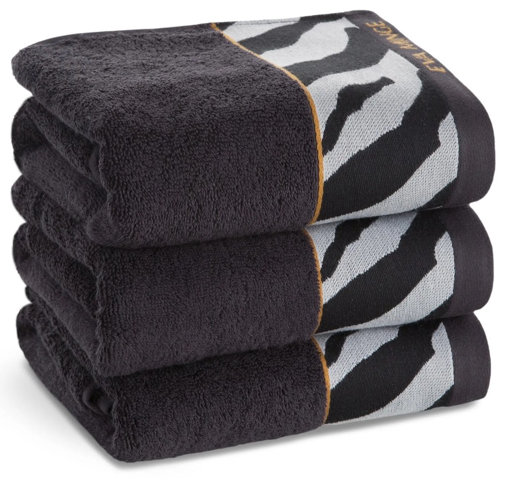 BAVLNENÝ UTERÁK EVA MINGE22 50X90 CM ČIERNA