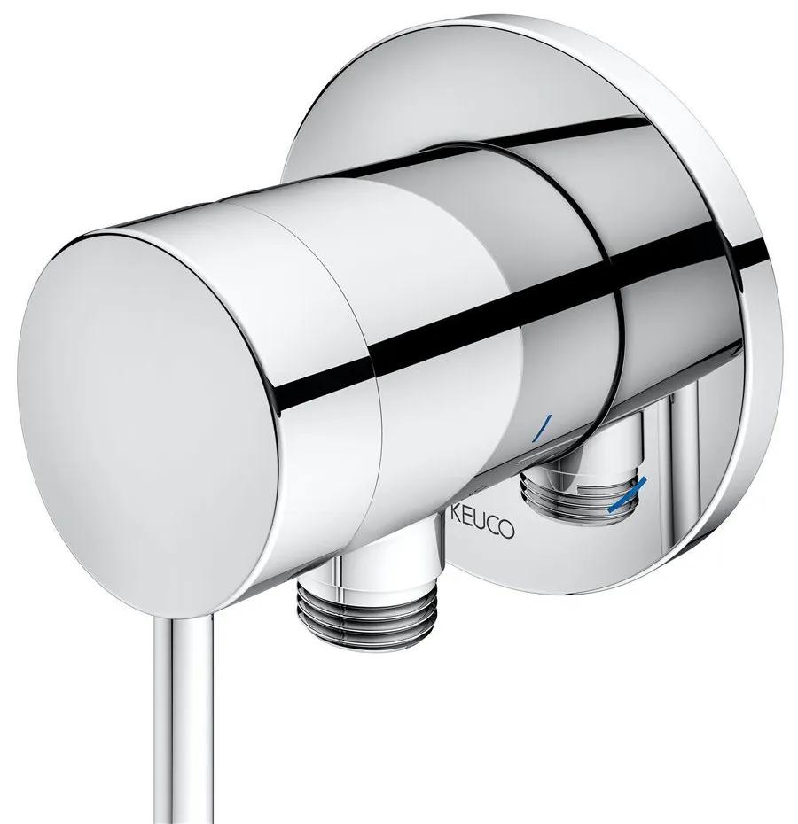 KEUCO IXMO Soft páková sprchová batéria pod omietku, s napojením hadice, okrúhla rozeta, chróm, 59552010201
