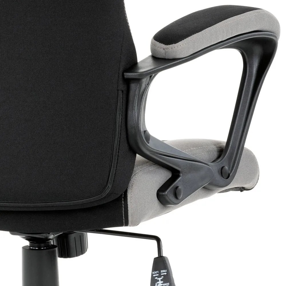 Herné kreslo ECHO — látka, čierna / sivá / modrá