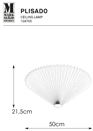 Markslöjd 108705 - Stropné svietidlo PLISADO 3xE14/40W/230V pr. 50 cm béžová