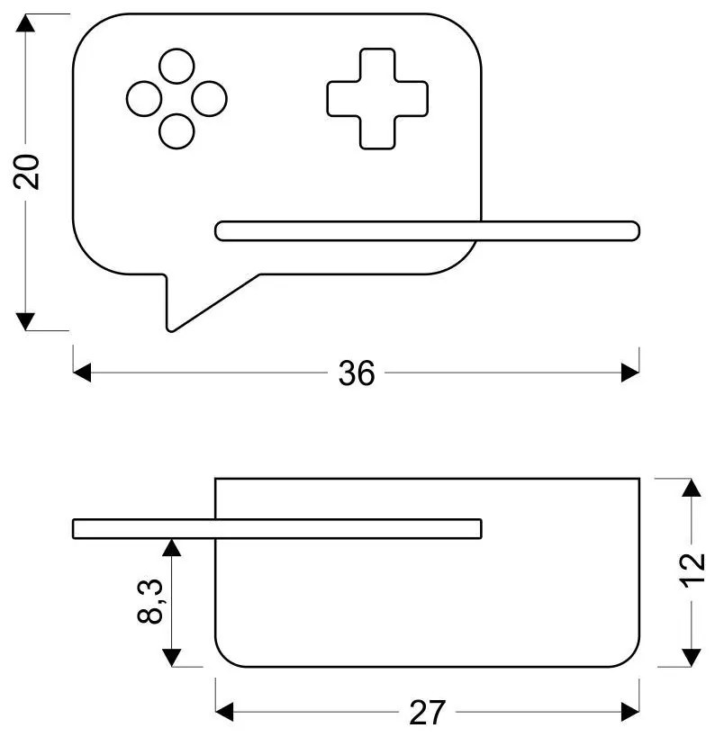 Candellux CONSOLE Nástenné svietidlo 5W LED IQ KIDS WITH CABLE, SWITCH AND PLUG MINT 21-84453