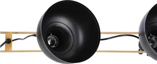 Luster na lanku RENO 3xE27/40W/230V čierna/hnedá