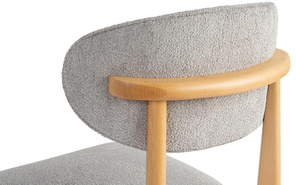 Súprava jedálenských stoličiek Lionte Grey and Light Oak, 2 ks