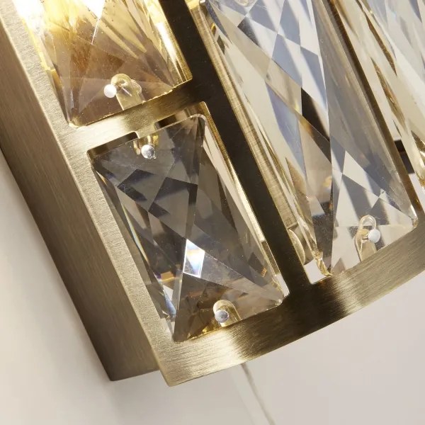 Searchlight 6582-2AB - Nástenné svietidlo BIJOU 2xE27/60W/230V mosadz