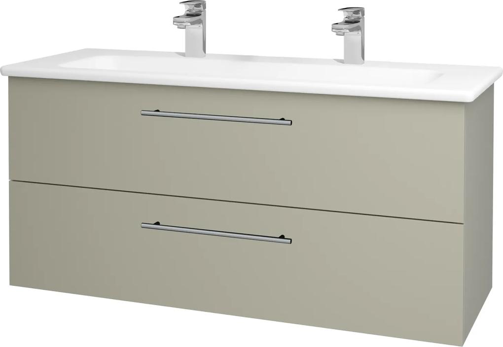 Dřevojas - Koupelnová skříň GIO SZZ2 120 - M05 Béžová mat / Úchytka T02 / M05 Béžová mat (202941BU)