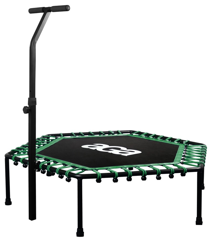 Trampolína Aga Fitness 130 cm Zelená + držadlo (Trampolína 130 cm s držadlom )