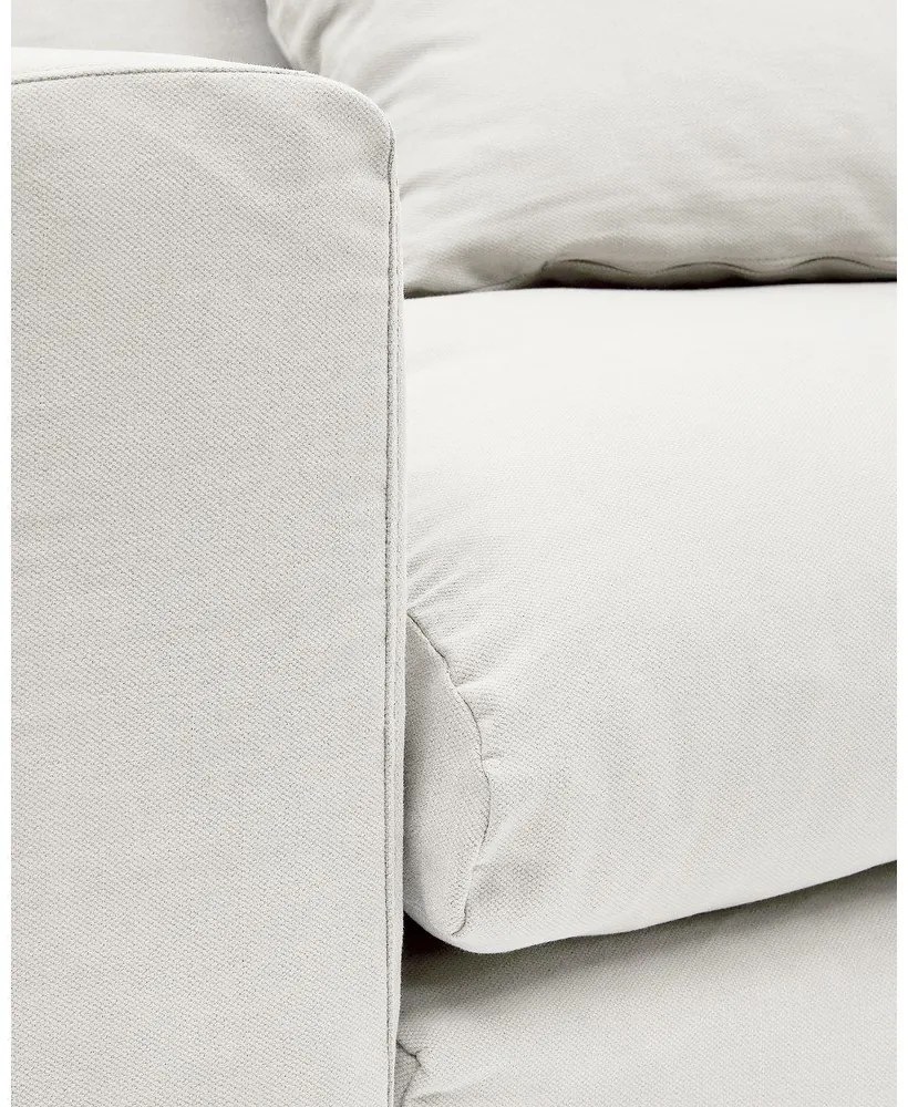 Biele ľanové kreslo Nora – Kave Home