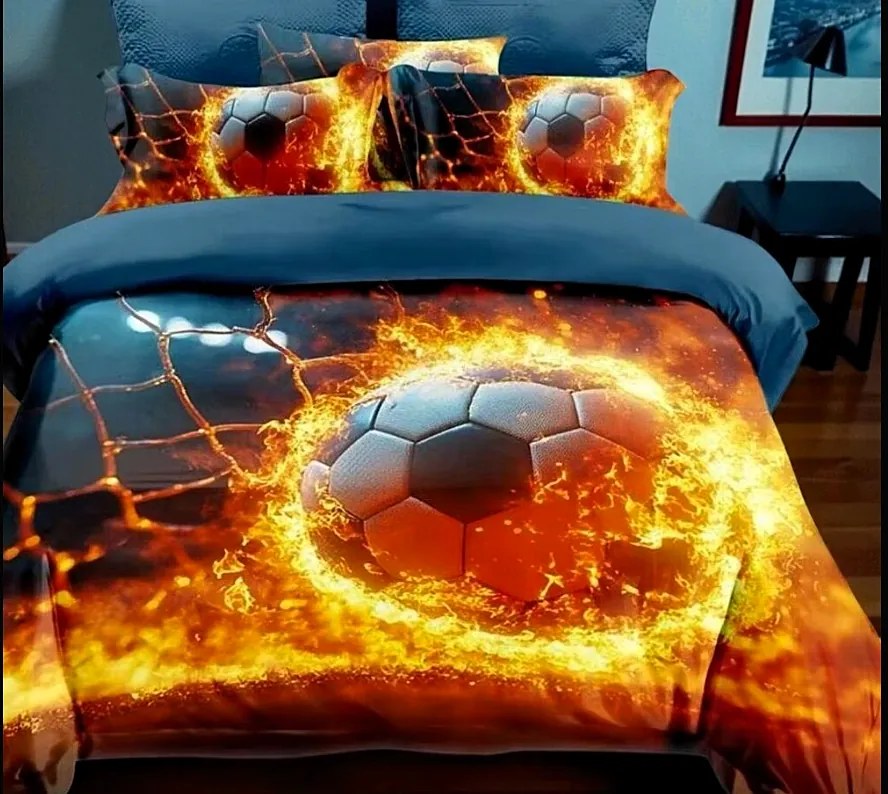 Obliečky Futbal 4 Bavlna 3-dielna súprava