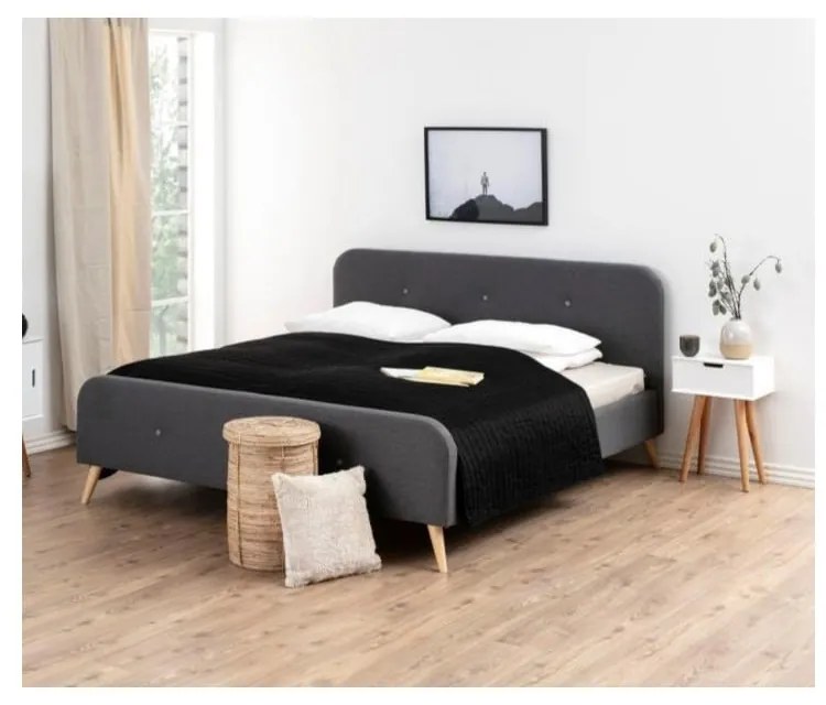 Biely nočný stolík Actona Mitra