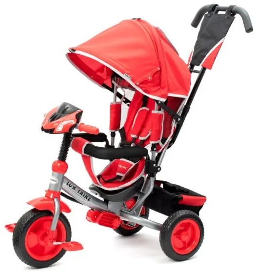 BABY MIX Detská trojkolka so svetlami Baby Mix Lux Trike červená