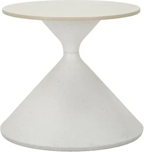 Odkladací stolík biely 42 cm mramor/biely