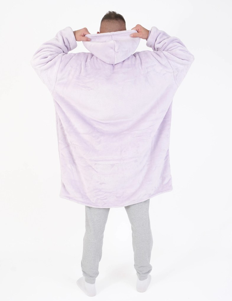 Baránková mikina mikroplyš – Laura lila veľkosť L