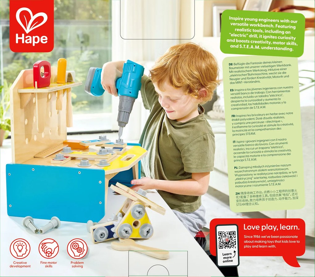 Drevený pracovný stôl - Malý inžinier