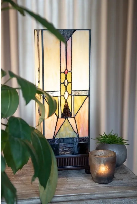 Stolná lampa Tiffany Cadence- 18 * 45 cm 1x E27 / max 60W