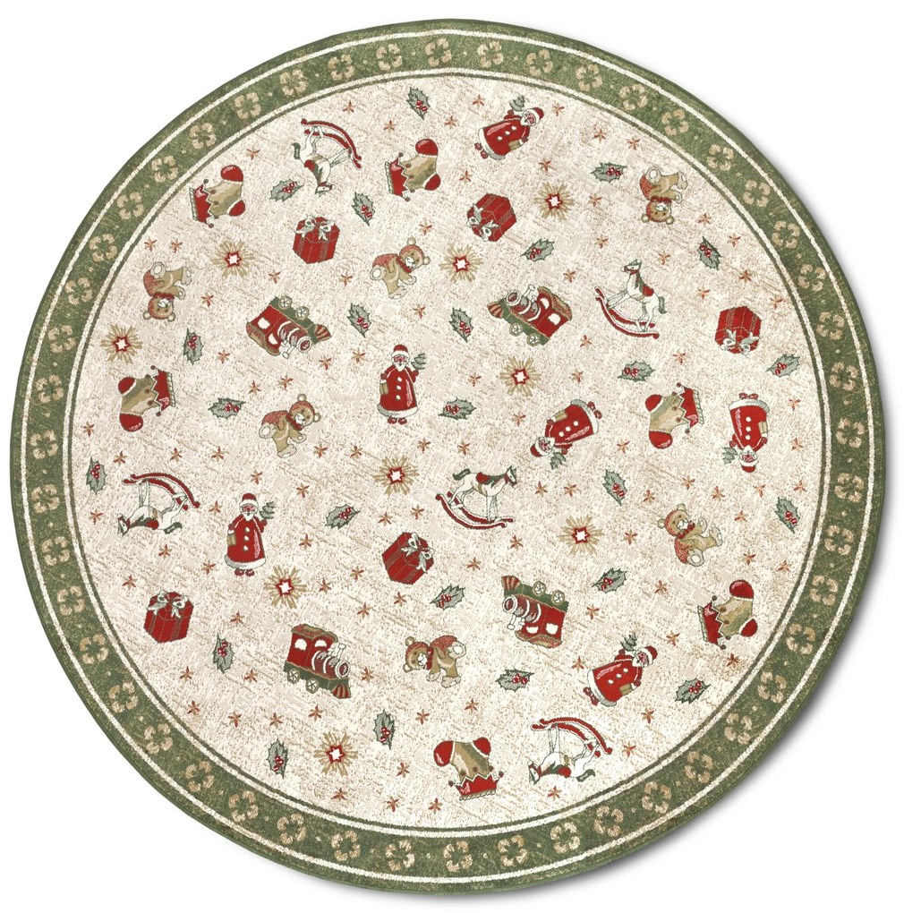 Villeroy & Boch Kusový koberec Toy's delight so strihaným vlasom 106218 Green, Multicolor kruh, 160x160 (priemer) kruh, zelená, obývacia izba
