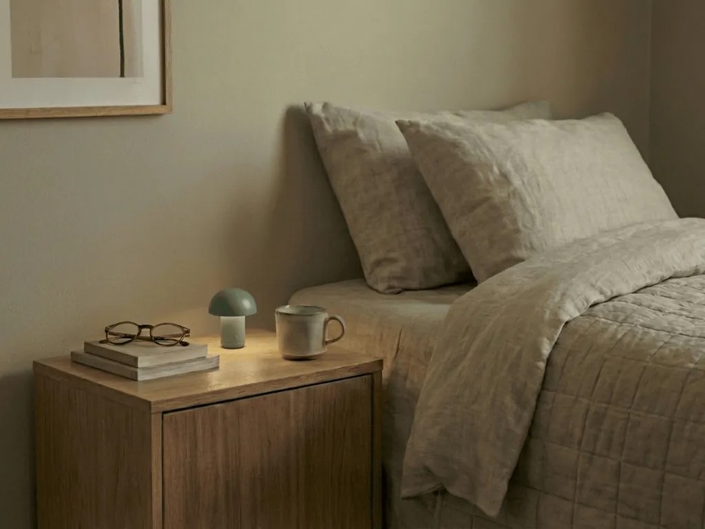 LED stolná lampa FUNGHI 11,2 cm, zelená