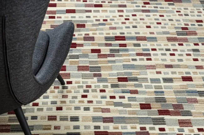 Koberec KILIM 7950/52933 geometrický sivý / béžový