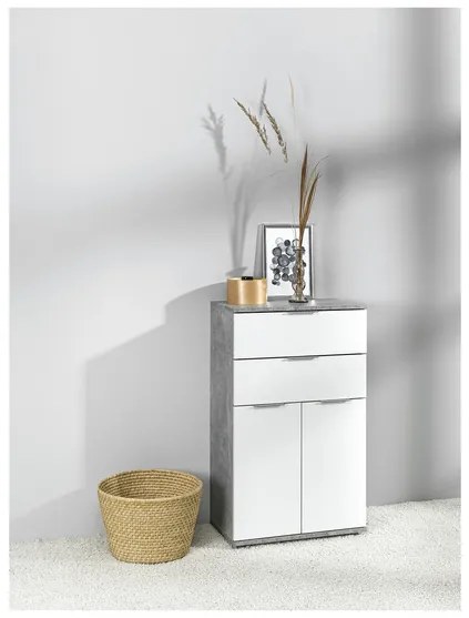 LIVARNO home Komoda s 2 dvierkami a 2 zásuvkami (100364549)