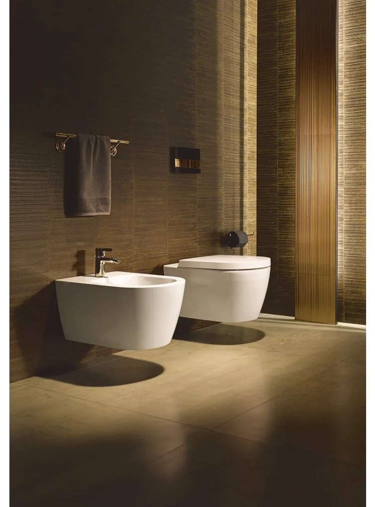 Duravit ME by Starck - Závesné WC Rimless set, biela 45290900A1