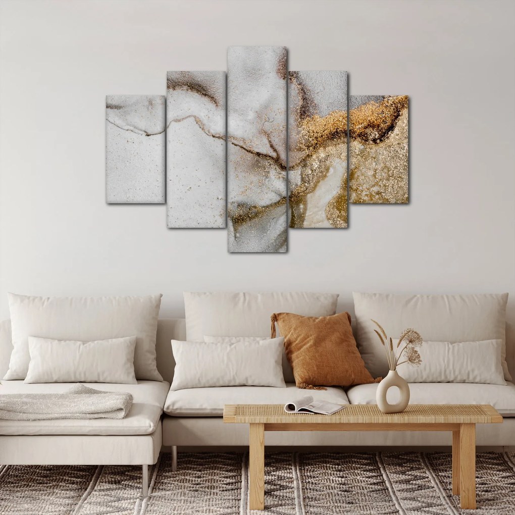 Obraz - Mramorový atrament (150x105 cm)