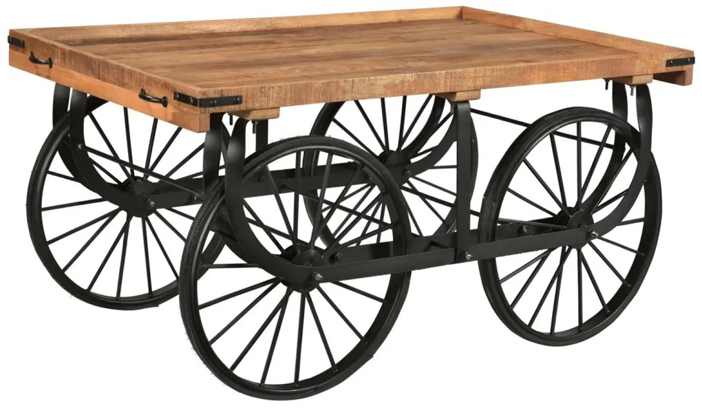 furniture-nabytek.cz - Masívny nočný stolík z mangového dreva, lakovaný, hnedý – 150×94×80 cm