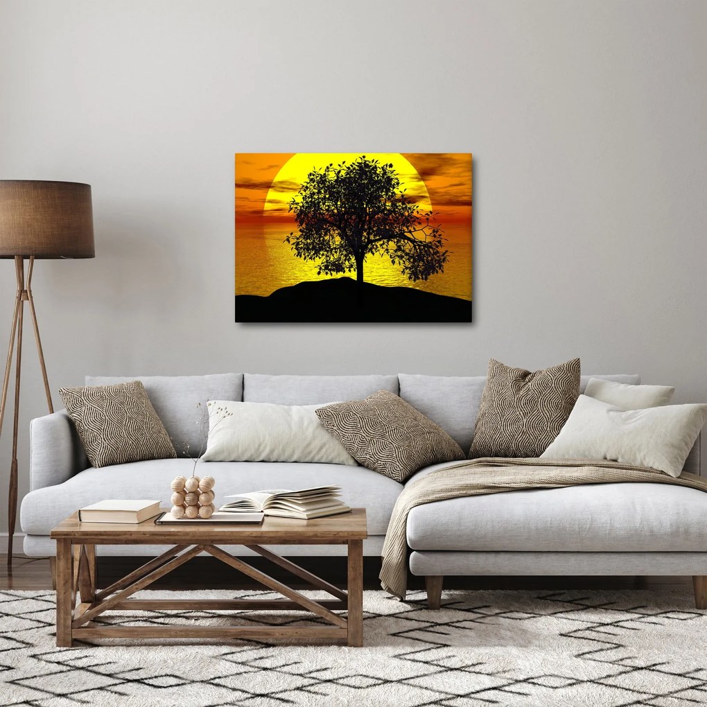 Obraz siluety stromu (70x50 cm)