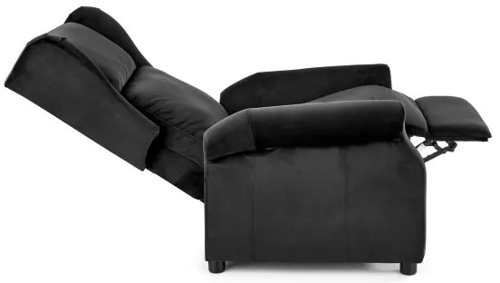 Polohovacie kreslo RELAXA čierne