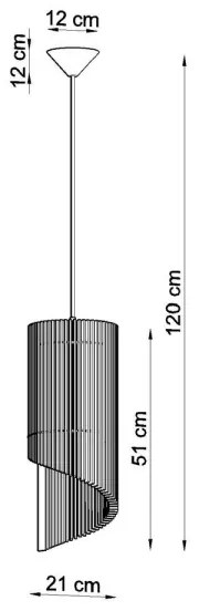 Luster na lanku ALEXIA 1xE27/60W/230V