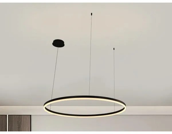 LED Stmievateľný luster na lanku LED/55W/230V 3000-6500K + diaľkové ovládanie