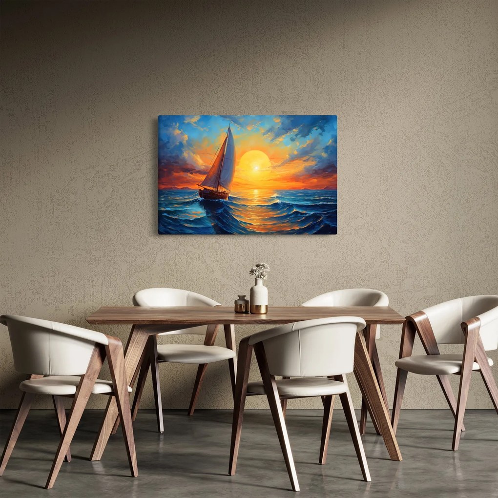 Obraz - Plachetnica (90x60 cm)