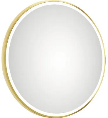 LED zrkadlo do kúpeľne DSK Bronze Circular 80x80 cm IP 24