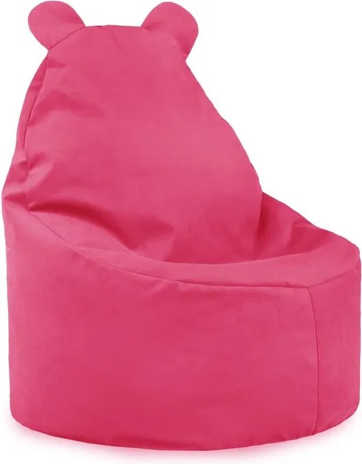 Detské kreslo Sako TEDDY – mäkké plyšové kreslo pre najmenších Farba: Granatový