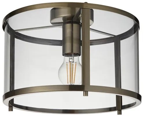 Endon 103112 - Stropné svietidlo HOPTON 1xE27/10W/230V matný chróm