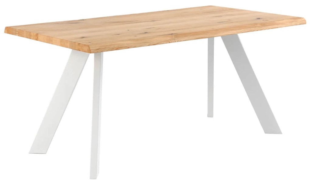 Stôl lunac 160 x 90 cm biely MUZZA