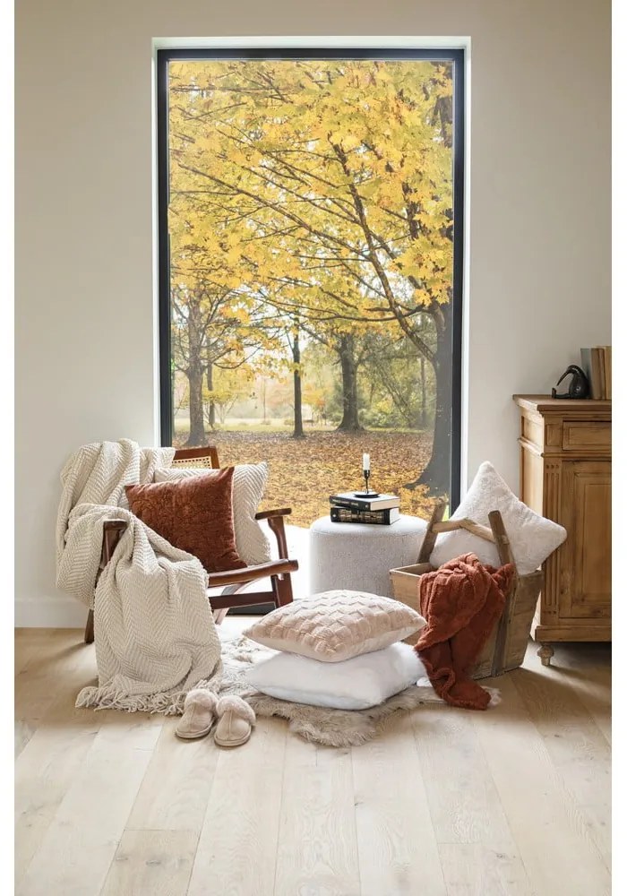 Bielobéžová deka zo ženilky 130x170 cm Renee – Tiseco Home Studio