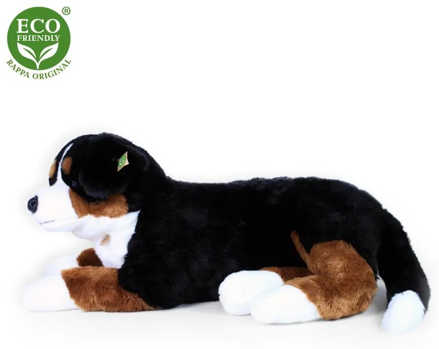 Veľký plyšový pes bernský salašnícky ležiaci 89 cm ECO-FRIENDLY