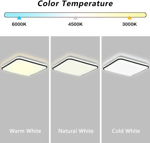 Brilagi - LED stmievateľné stropné svietidlo SMART LED/24W/230V 43x43 cm Wi-Fi Tuya + diaľkový ovládač