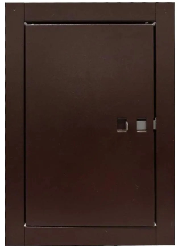 Komínové dvere 15x30 hnedé