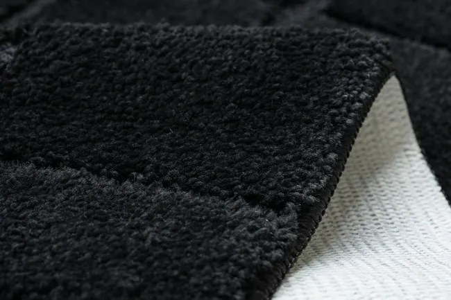 Kúpeľňový koberček SUPREME LINES línie, čierny