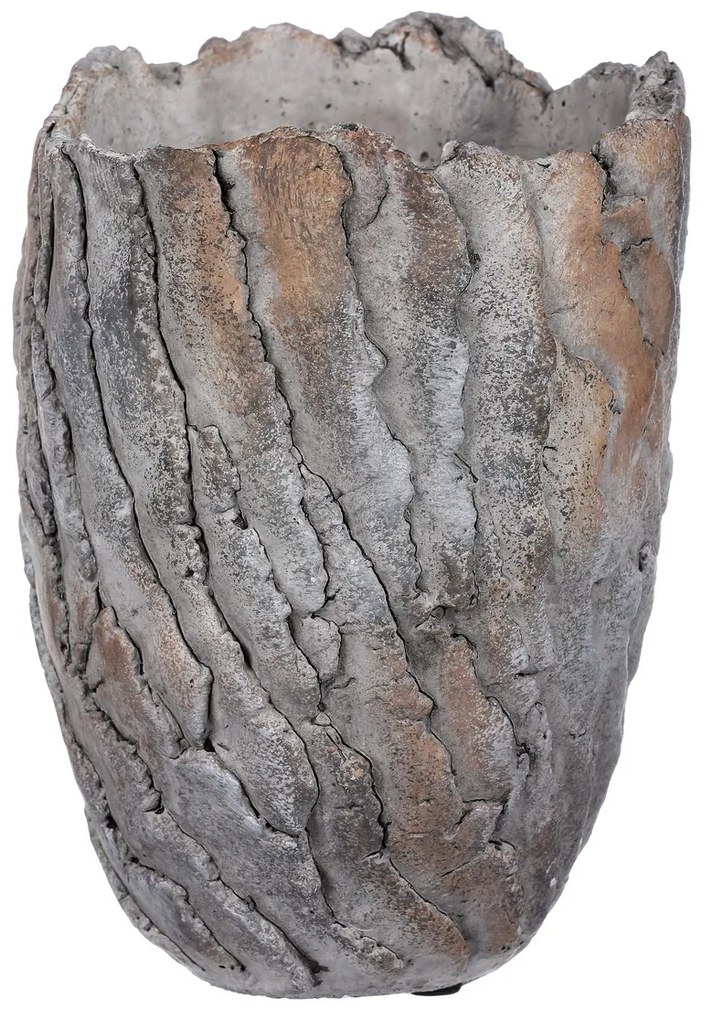 Betonový obal na kvetináč Stone sivá, 16 x 22 cm