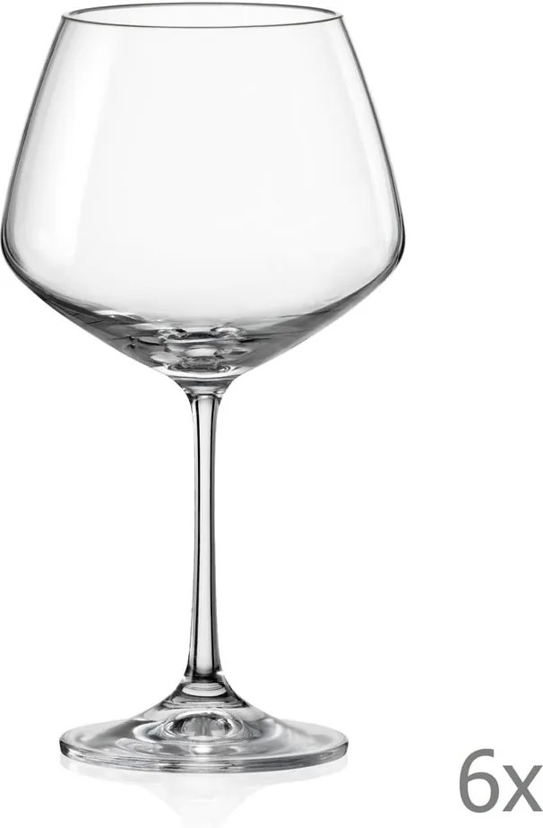 Súprava 6 pohárov na víno Crystalex Giselle, 580 ml
