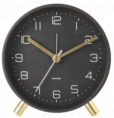 Designový budík 5752BK Karlsson 11cm