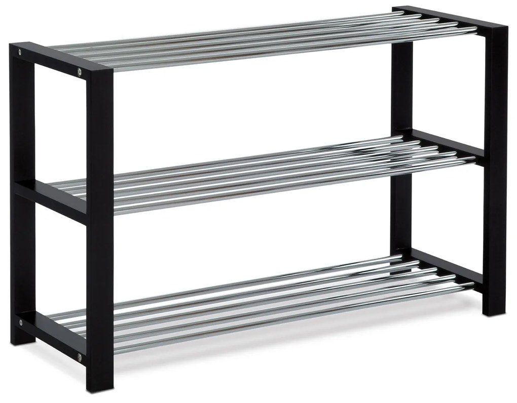 Botník trojúrovňový Autronic 83168-12 BK, 80cm