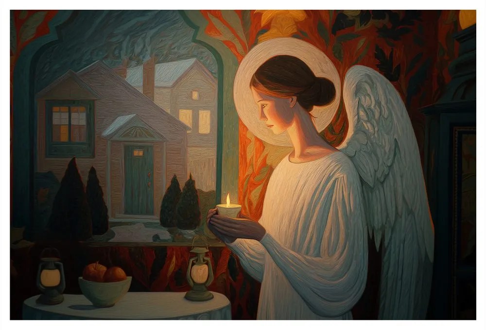 Obraz vianočný anjelik