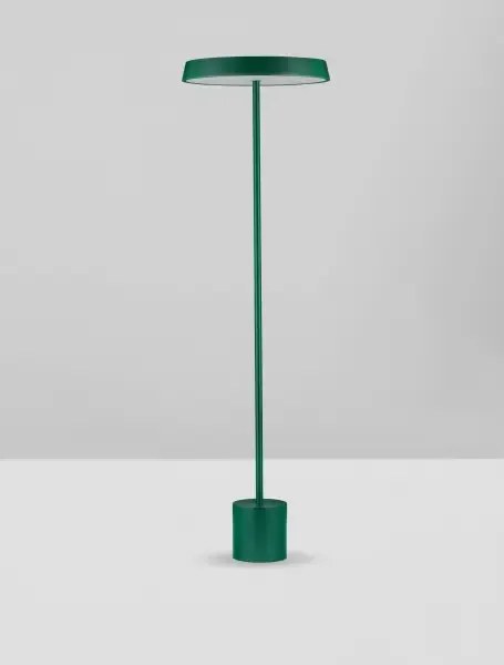 LED zeleno-čierna stojaca lampa Vetro