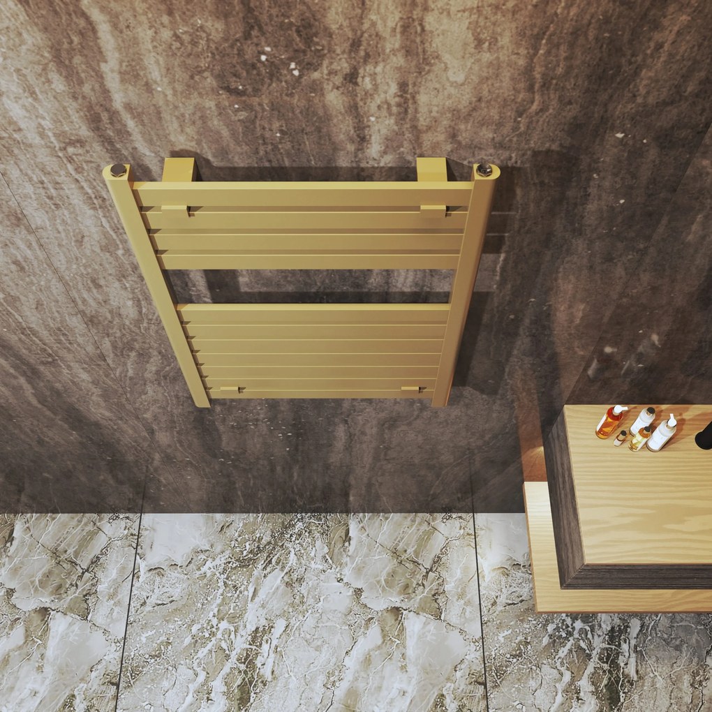 Gamma Artic, vykurovacie teleso 600x800 mm, 382 W, zlatá matná, GMA-ARCT-8060-GD